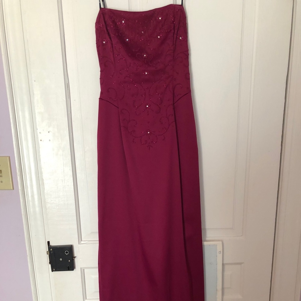 Strapless gown